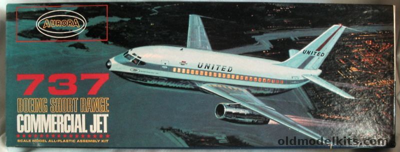 Aurora 1/72 Boeing 737 - United Airlines, 359-249 plastic model kit